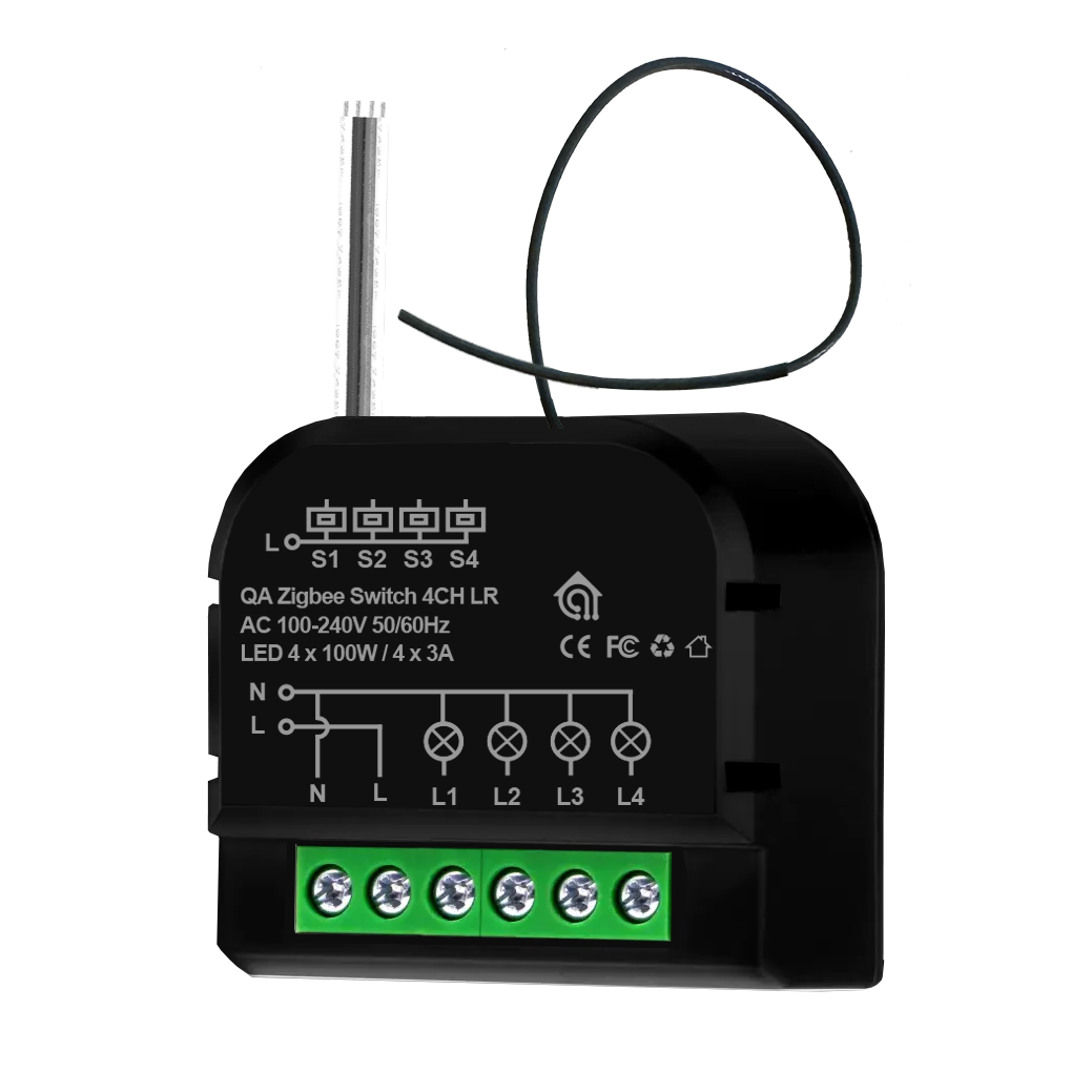 Zigbee Switch 4CH Long Range