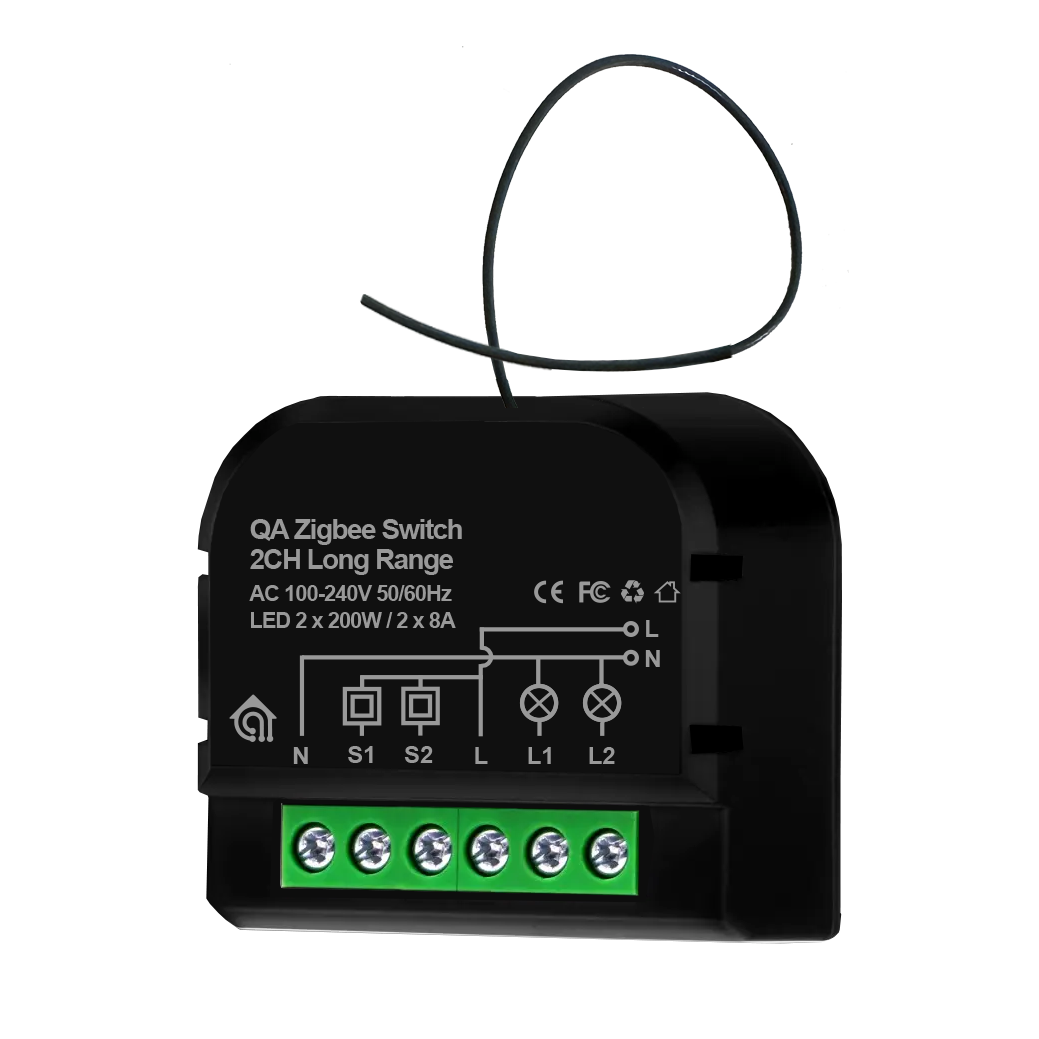 Zigbee Switch 2CH Long Range
