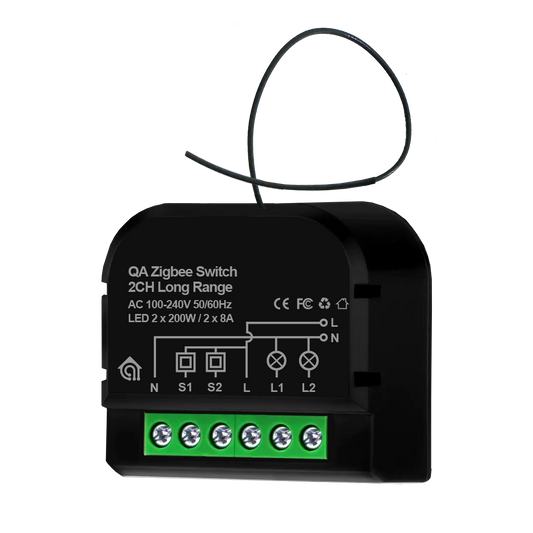 Zigbee Switch 2CH Long Range